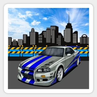 Paul walker's Skyline GTR Sticker